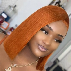 ginger bob wig human hair