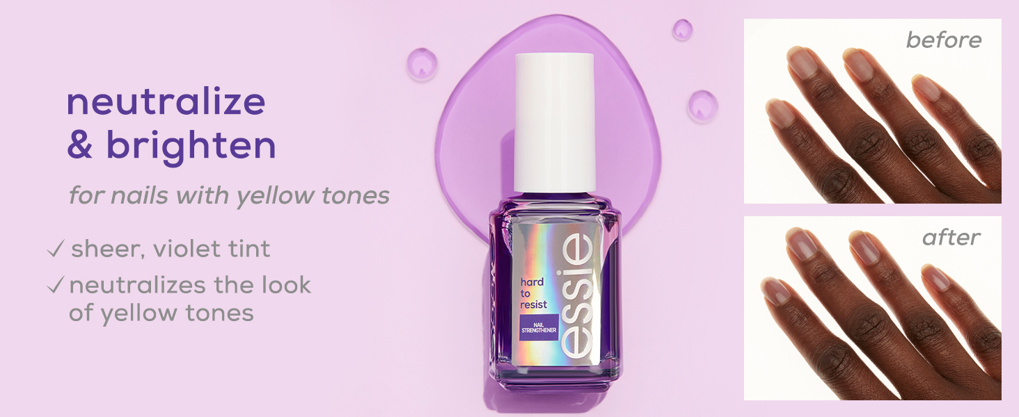 neutralize and brighten for nails with yellow tones