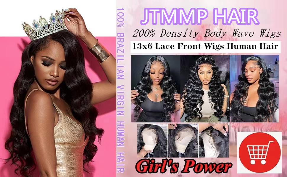 13x6 Body Wave Human Hair Lace Front Wigs