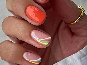short square press on nails