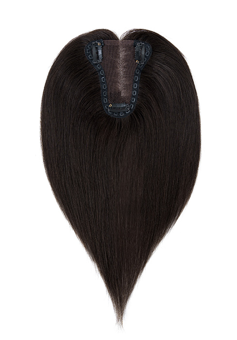 Lace Base Upgrade Breathable Clip in Remy Hair Topper