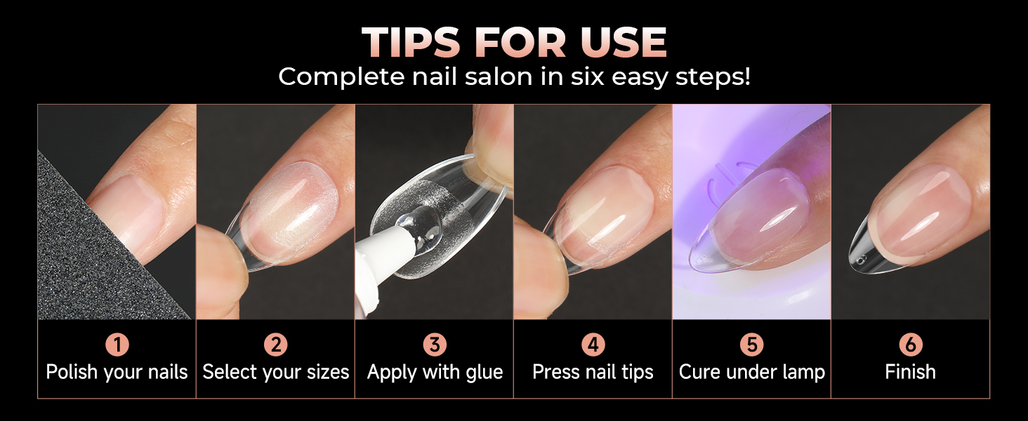 soft gel nail tips