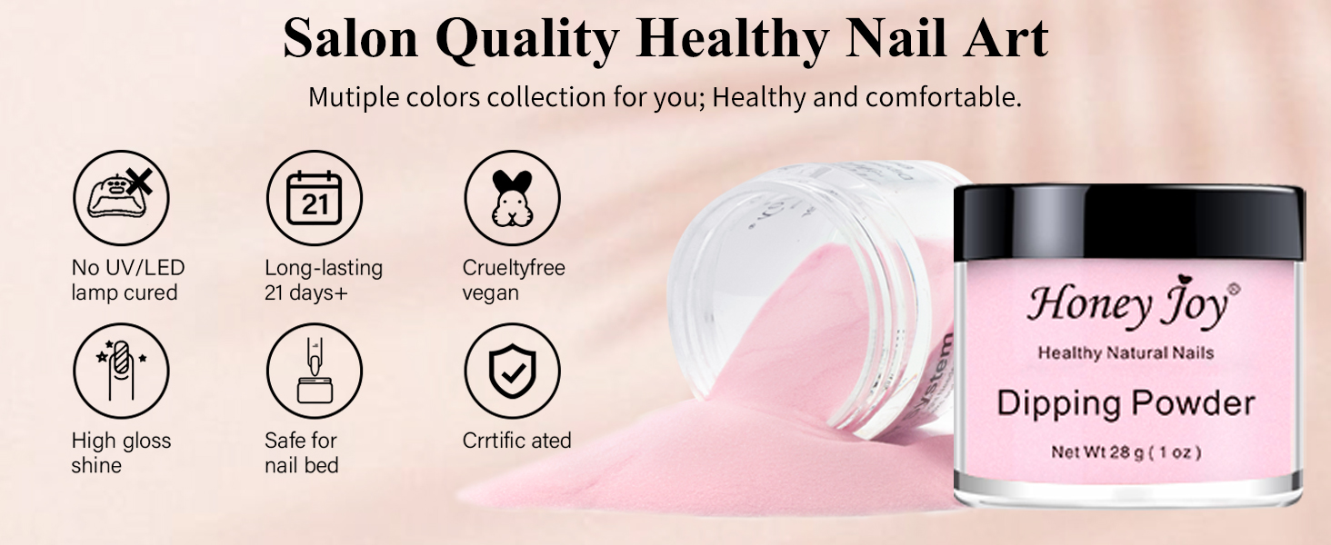 dipping powder starter kit dip colors acrylic nail kit nails nail blue purple pink red honey joy