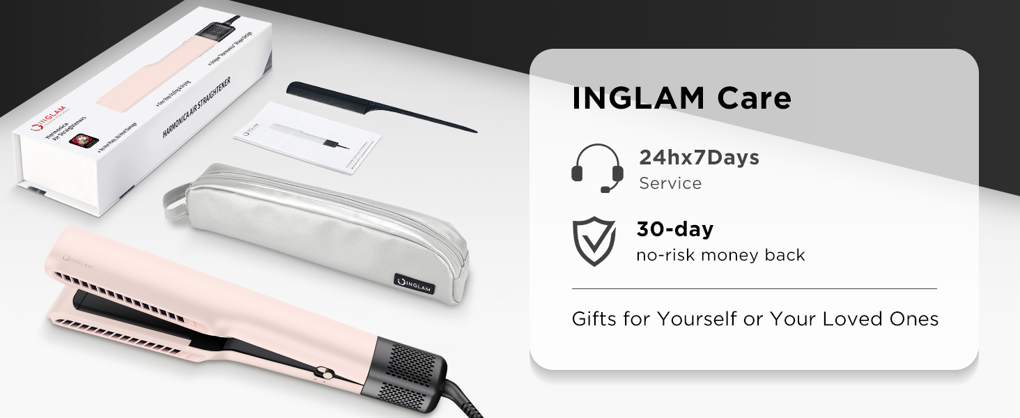 INGLAM Hair Dryer Straightener, Gift Choice