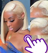 613 bob wig human hair glueless 13x4 hd lace front wigs human hair blonde