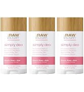Raw Sugar Aluminum Free Deodorant Stick, Simply Deo Bundle (Pack of 3) Whole Body Deodorant for W...