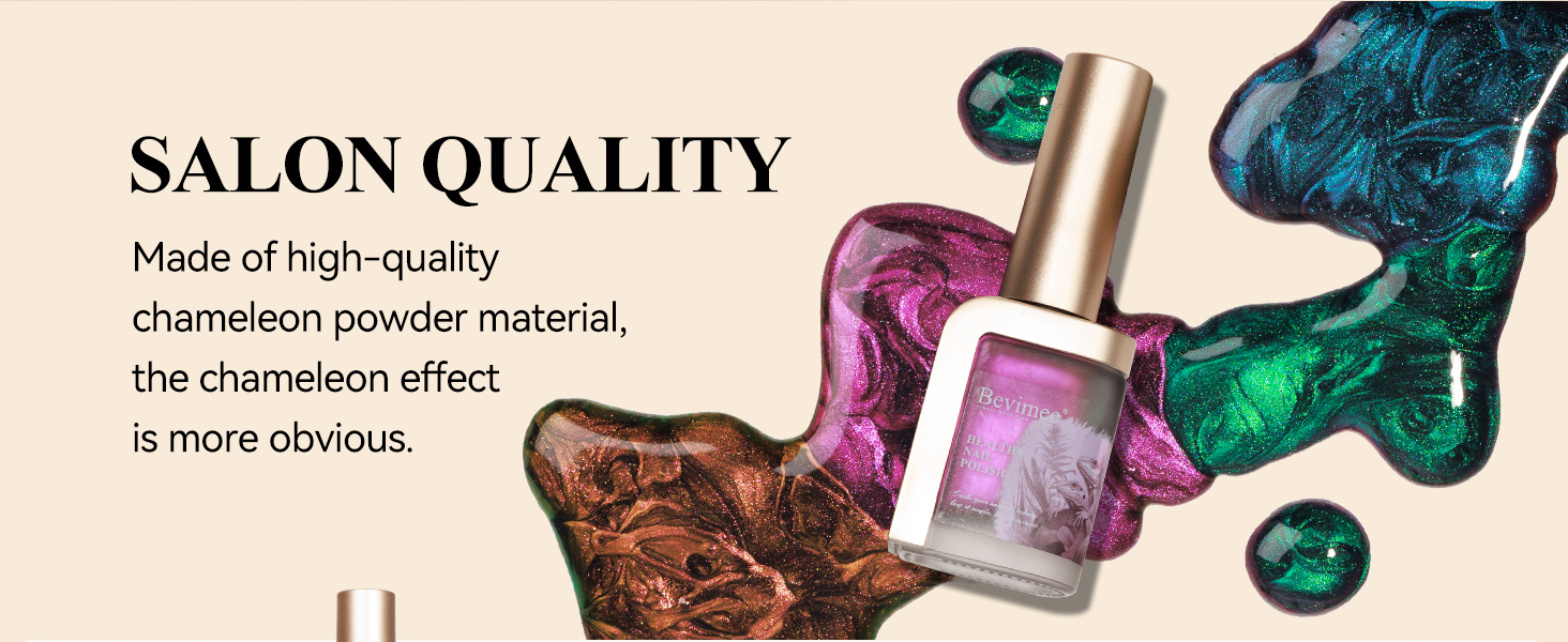 chameleon nail polish purple glitter nail polish