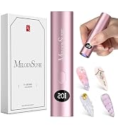 MelodySusie Handheld UV Light, ART01G Mini Portable Cordless Nail Lamp with LCD Display, Optical ...