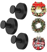 3Pcs Suction Cup Hooks for Shower, 2025 Upgraded Suction Cup Wreath Holder for Front Door Glass D...