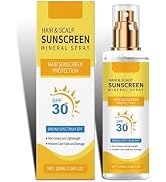 Hair & Scalp Sunscreen Spray SPF 30 | UV Protection Spray for Color-Treated Hair, Non-Greasy Scal...