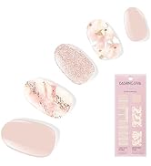 Dashing Diva Gloss Nail Strips - Crystal Clear | UV Free, Chip Resistant, Long Lasting Gel Sticke...