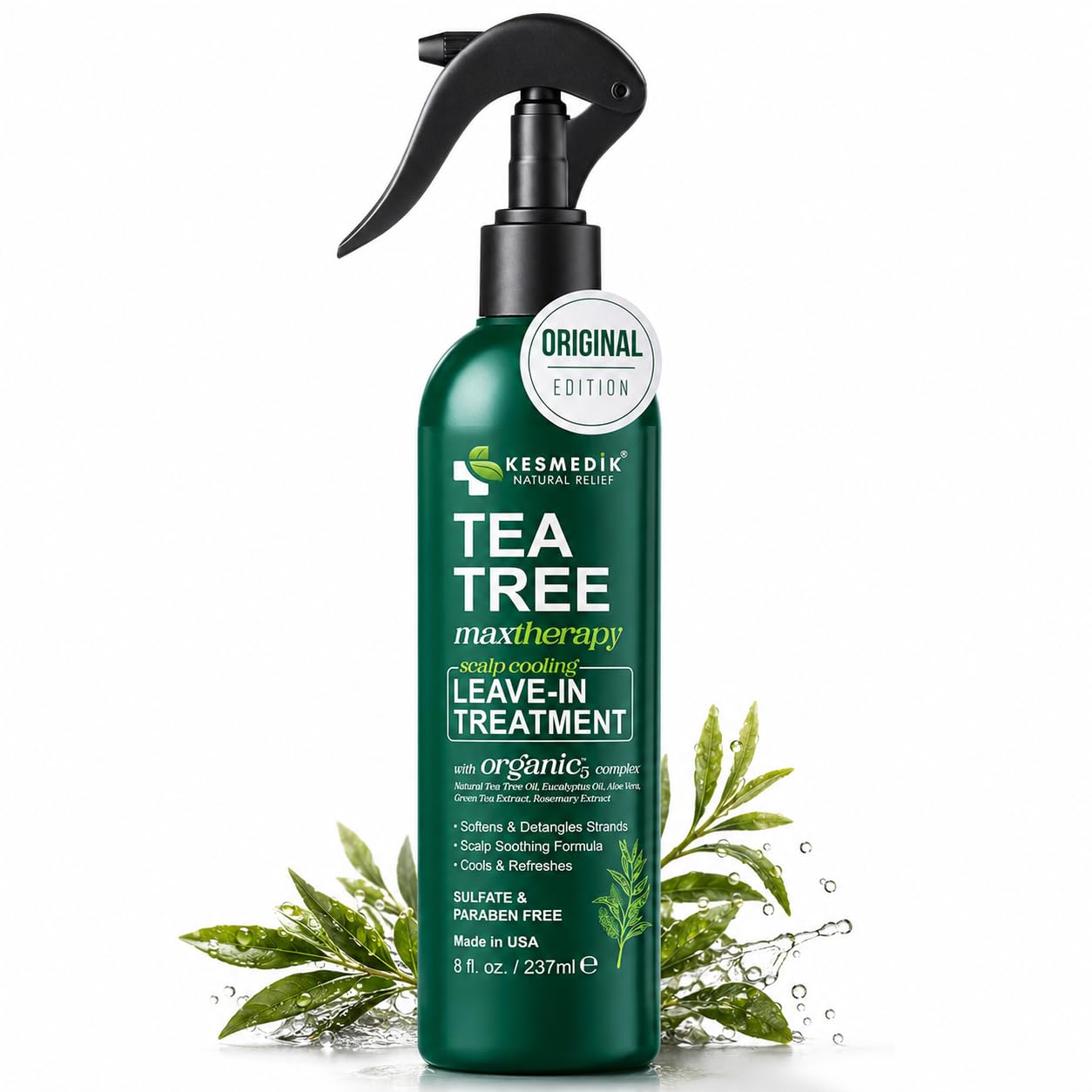 DIY Tea Tree Oil Hair Spray for Healthy Hair Growth - 8 Ounce Bottle