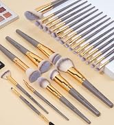 grey makeup brushes