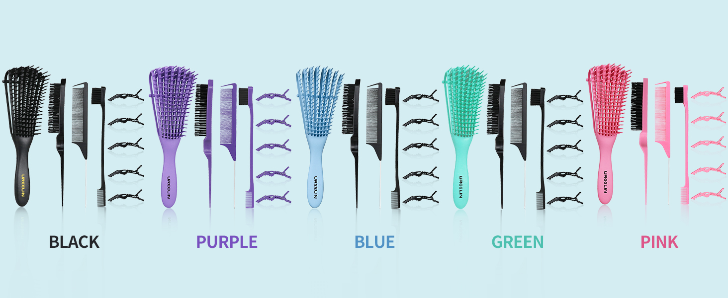toddler brush and comb set、detangling brush for curly hair、comb and brush set、baby hair brush set