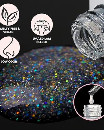 Glitter Top Coat Gel