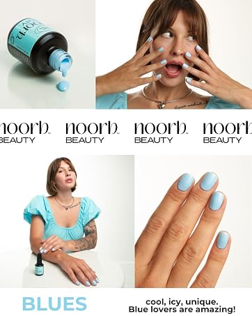 blue gel nail polish