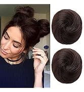 REECHO 2 PCS Mini Claw Clip in Messy & Cat Ears Hair Bun Extensions HB001 Wig Accessory Updo Hair...