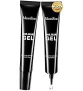 MelodySusie 20g*2Pcs Solid Nail Glue Gel, Super Strong&28+Days Long Last Soft Gel Tips Glue for A...