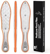 YTD likomey One Piece Molding Stainless Steels Foot File,1 Pcs Coarse Fine Double Sided Super Dur...