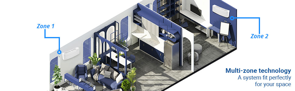 Multi-zone technology; A system fit perfectly for your space