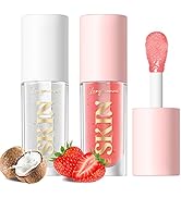 LANGMANNI Moisturizing Lip Oil,No-Sticky Lip Gloss Lip Balm Lip Care,Fruit Flavoured Lip Oil For ...