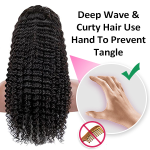 water wave lace front wigs human hair