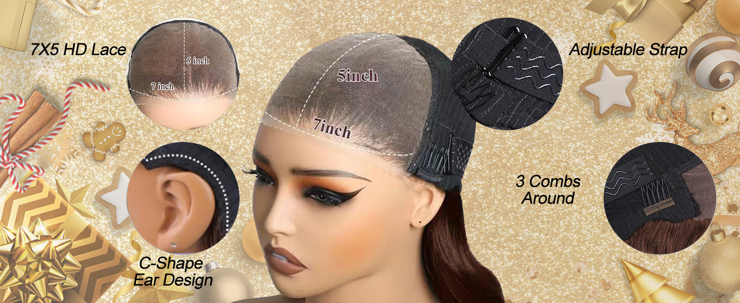 wigs human hair glueless wear and go