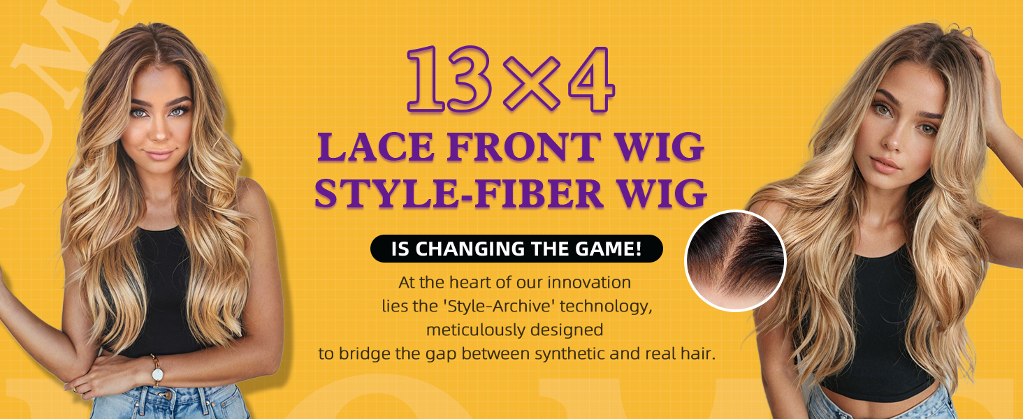 Dirty Blonde Brown Synthetic Lace Front Wig