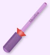 MelodySusie Safety Nail Drill Bits, 3/32'' Smooth Round Top Small Barrel Carbide Bits