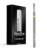 MelodySusie Cuticle Clean Nail Drill Bit 3/32'', Professional Safety Carbide Under Nail Cleaner N...