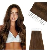 Vlasy Tape in Hair Extensions Human Hair 16 Inch 16pcs Mini Tape in Extensions Real Human Hair Ex...