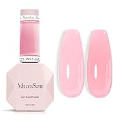 MelodySusie Jeweliver Jelly Gel Polish, 0.5Fl Oz Pink Gel Nail Polish Sheer Translucent Soak Off ...