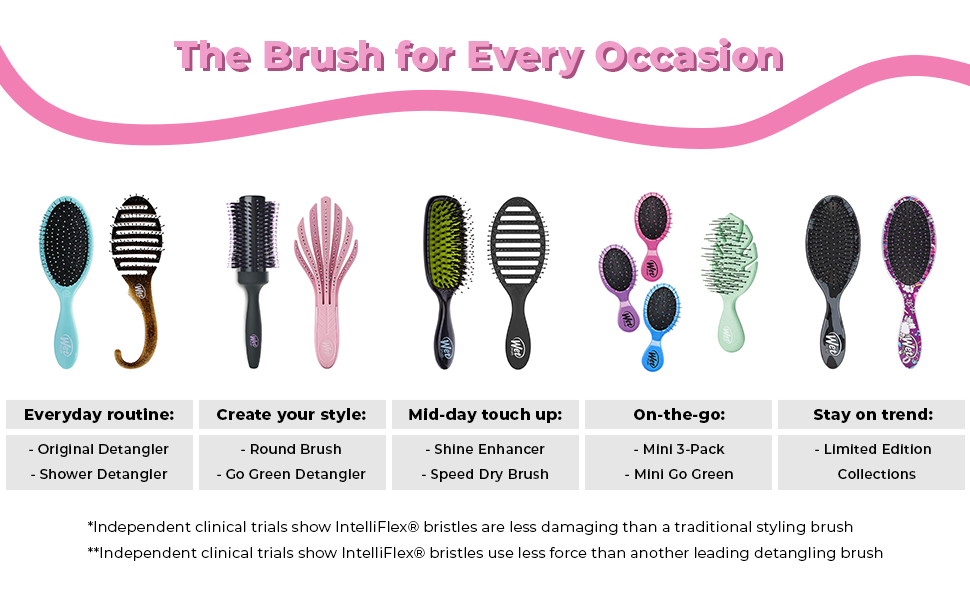 Wet BrushWet Hair Brush Brushes Styling Products Detanglers Detangling Curly Dry Brush Color Wash