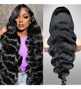 YIJUNDEMA 13x6 Lace Front Wigs Human Hair 210 Density HD Body Wave Lace Front Wigs Human Hair Pre...