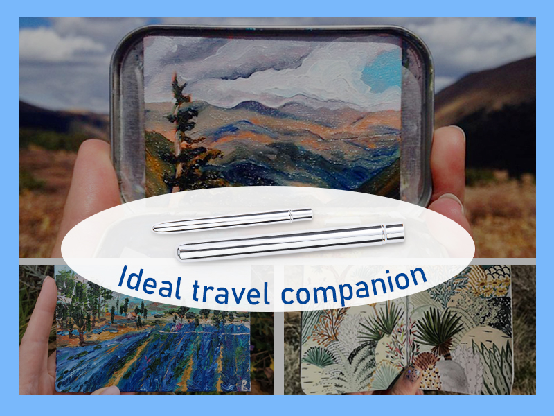 travel watercolor brush set