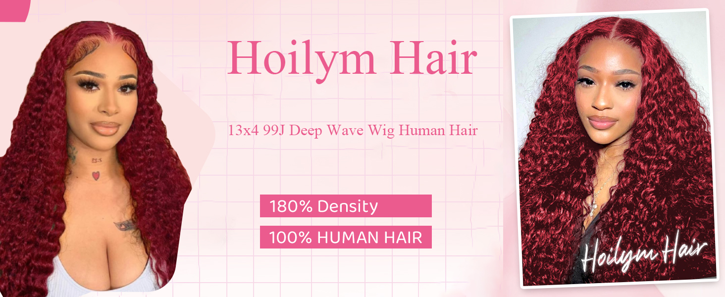 red curly wig human hair
