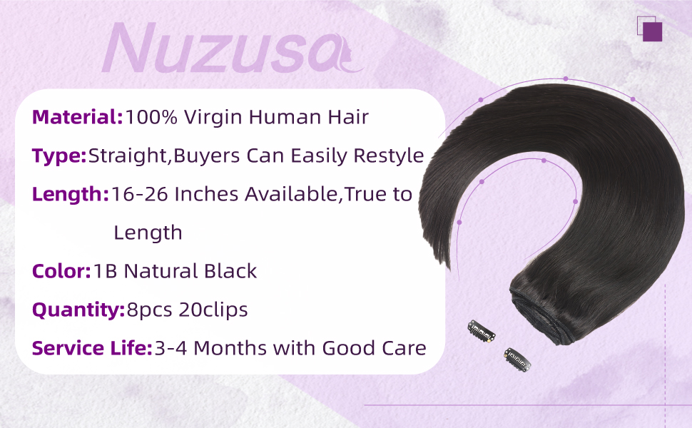 clip in hair extensions real human 