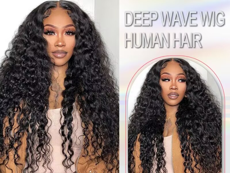 DEEP WAVE WIG HUMAN HAIR