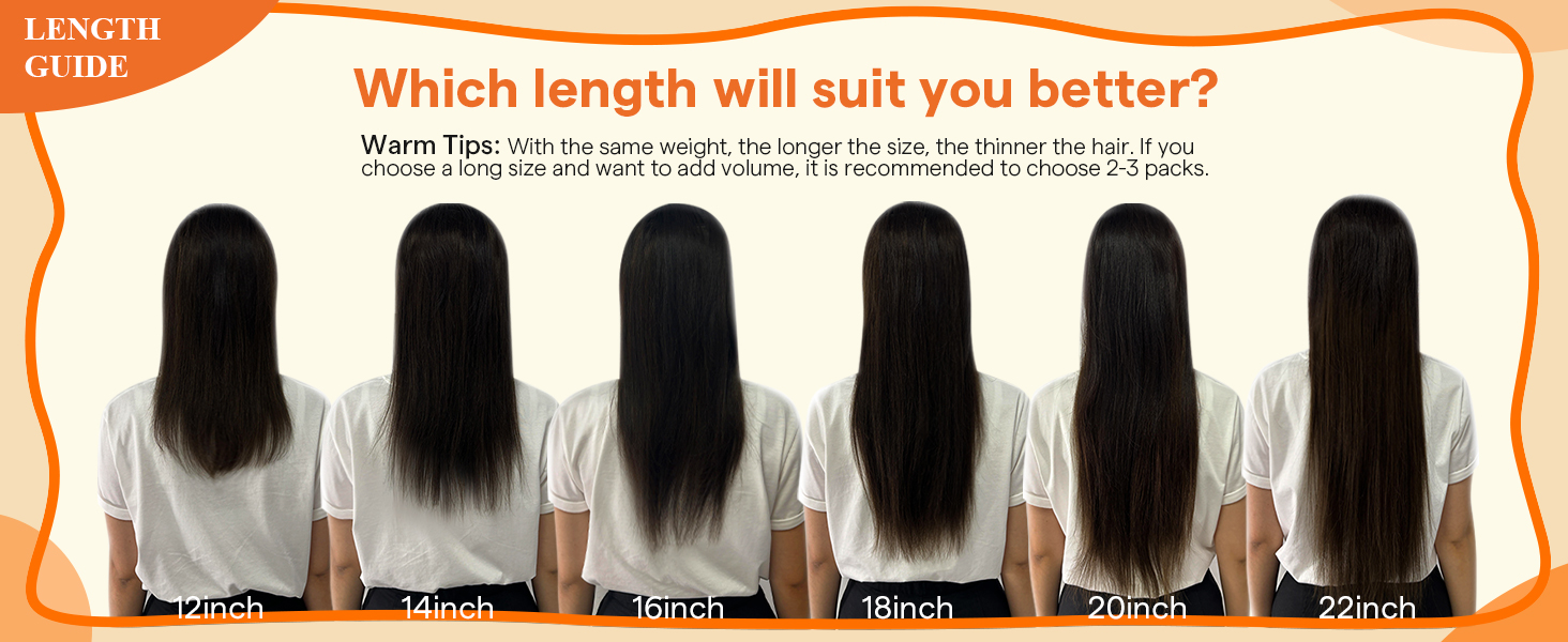 Human Hair Clip in Extensions for Women Invisible Hair Extensions Straight Human Hair