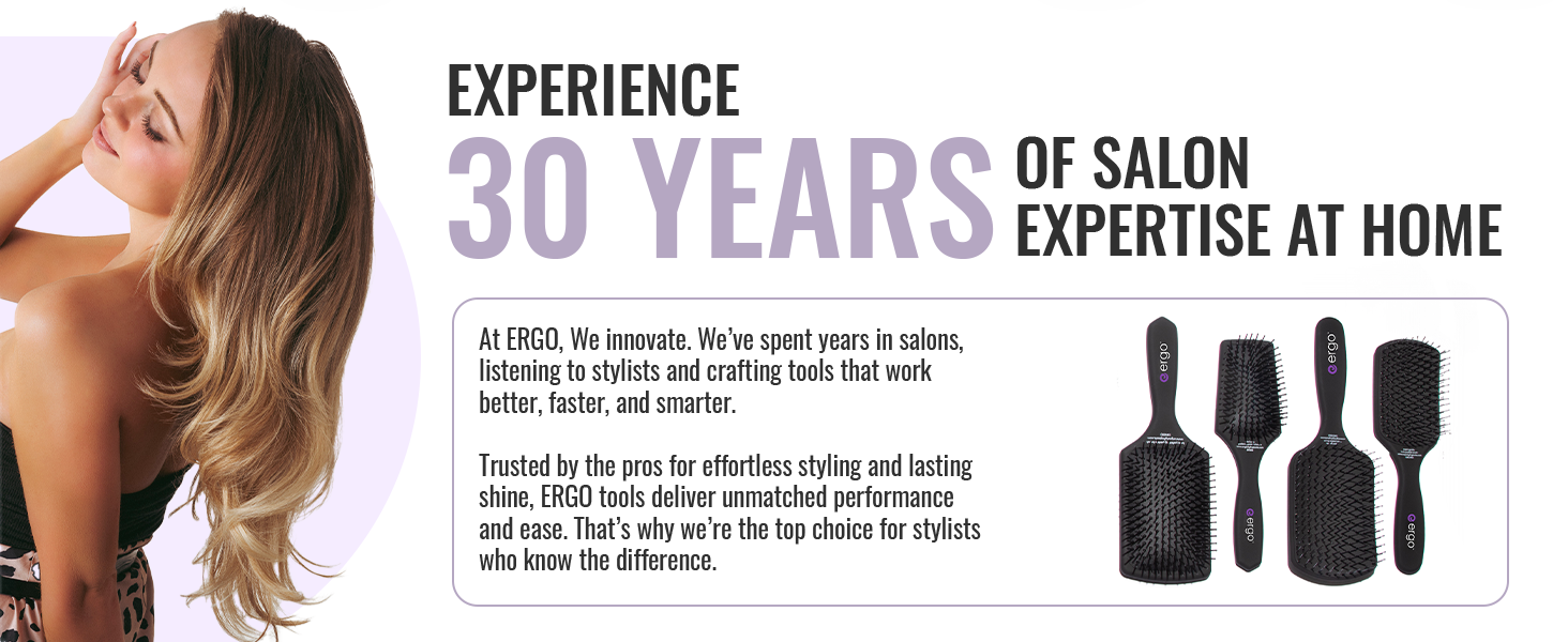Ergo Mini Ionic Polishing Paddle Hair Brush