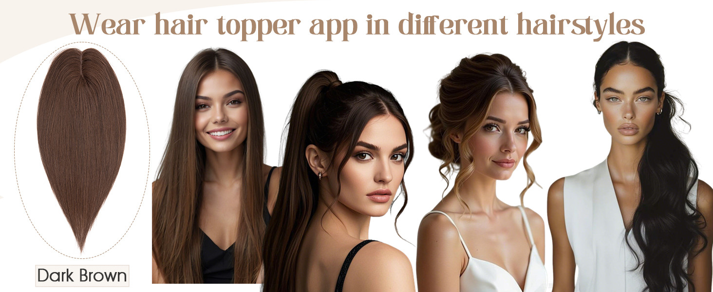 human hair topper