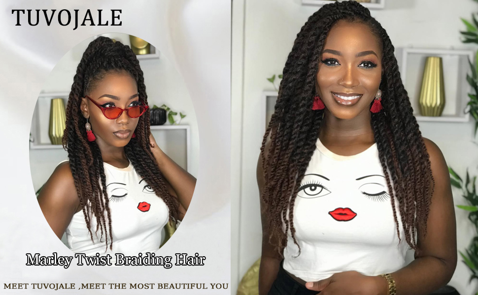Marley twist braiding hair