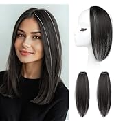 REECHO Clip in Hair Volumizer, 2PCS 12 inch Short Thick Clip in Hairpieces Adding Extra Volume Ha...