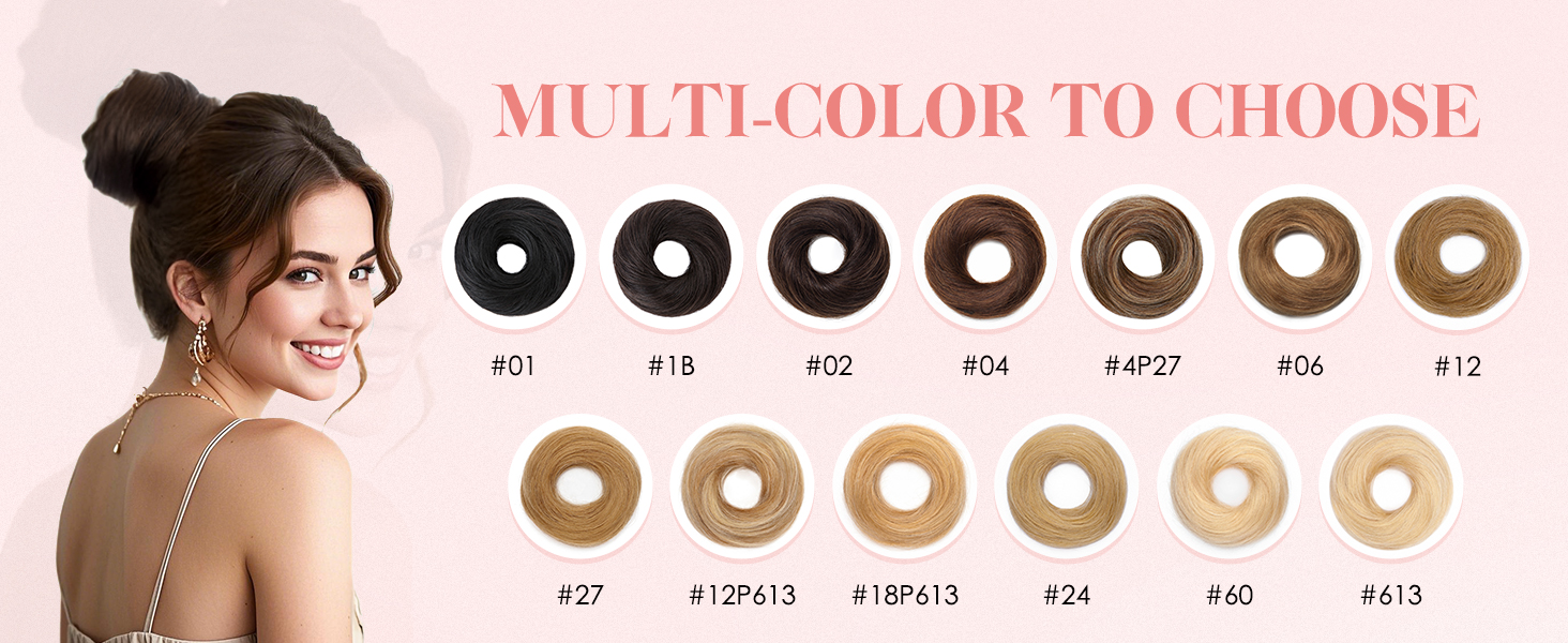 "Multi-color to Choose #01-Jet Black #1B-Natural Black #02-Dark Brown #04-Medium Brown