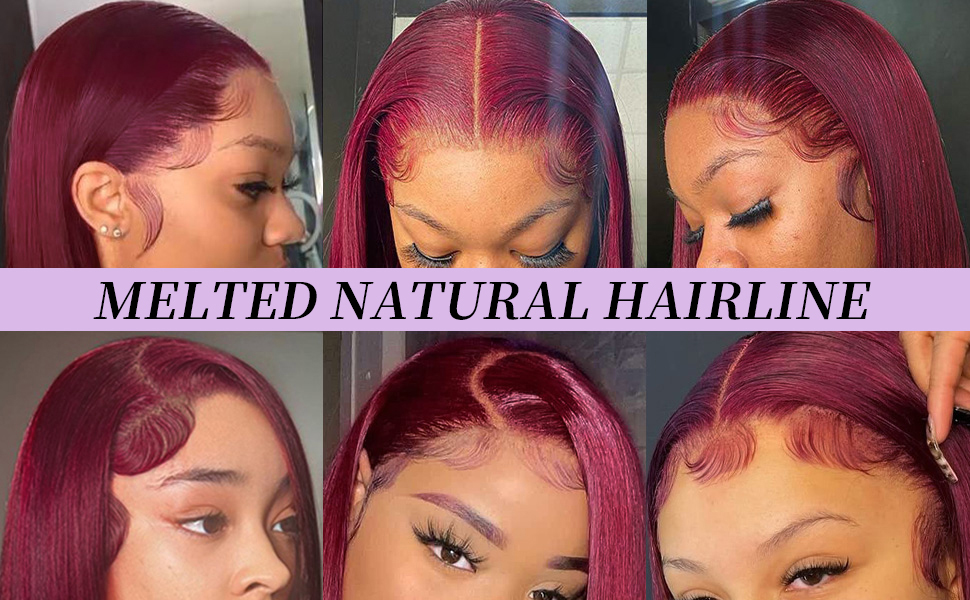 99J hd lace front bob wigs human hair