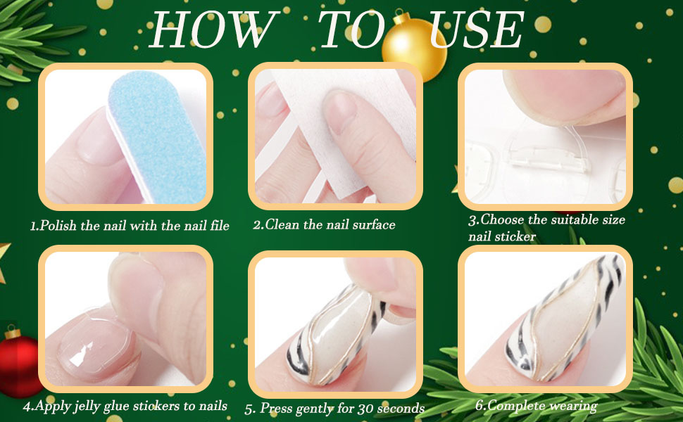 glue on nails