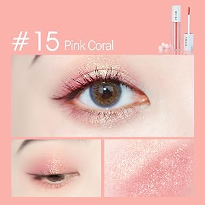 ZEESEA Glitter Galaxy Colored Liquid Eyeshadow, Dazzling Shimmer Eye Makeup, High Pigmented