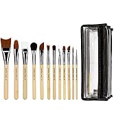 Bdellium Tools Professional Makeup Special Effects SFX Series 12 pc. Brush Set with Double Pouch ...