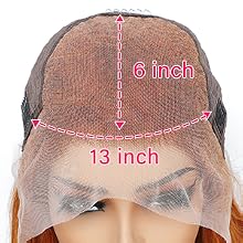 Ginger Lace Front Wigs Human Hair