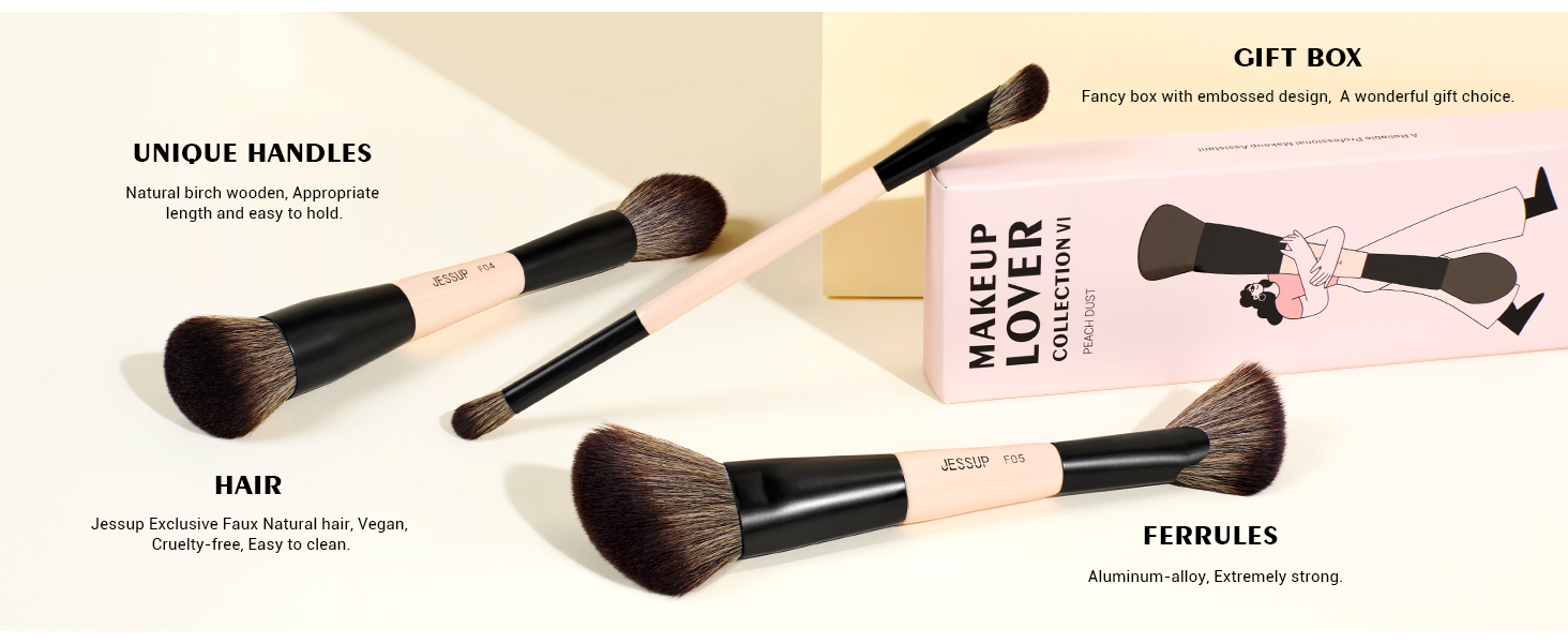 Jessup Makeup Brushes Set